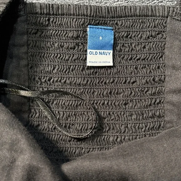 Old Navy Little Black Dress Womens Small Dark Fairy Grunge Smocked Mini - Picture 6 of 6